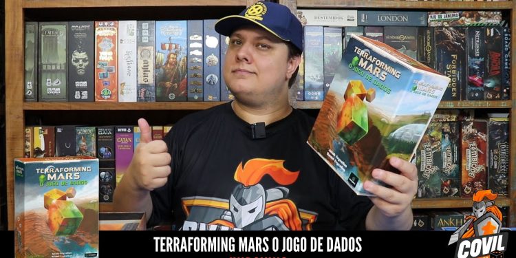 O que Tem na Caixa? Unboxing Terraforming Mars O Jogo de Dados