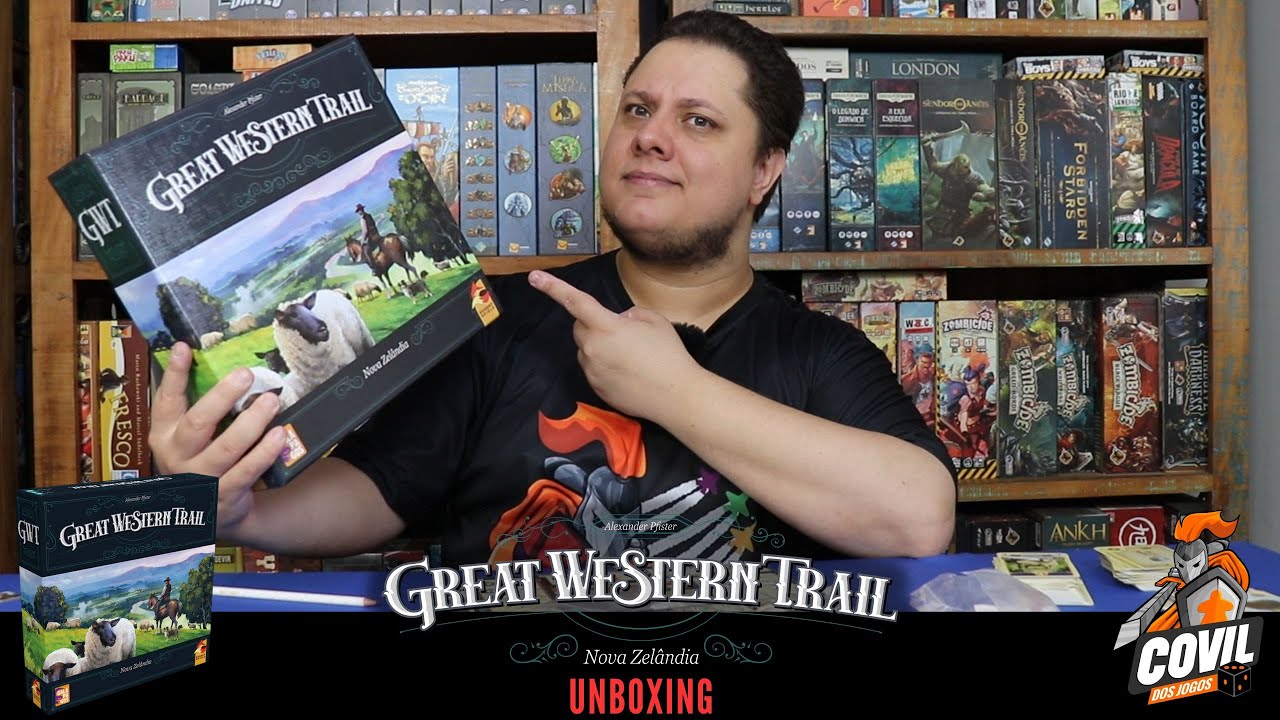 O Que Tem na Caixa? Unboxing Great Western Trail Nova Zelândia