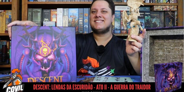O que tem na Caixa? Unboxing DESCENT: LENDAS DA ESCURIDÃO – ATO II – A GUERRA DO TRAIDOR