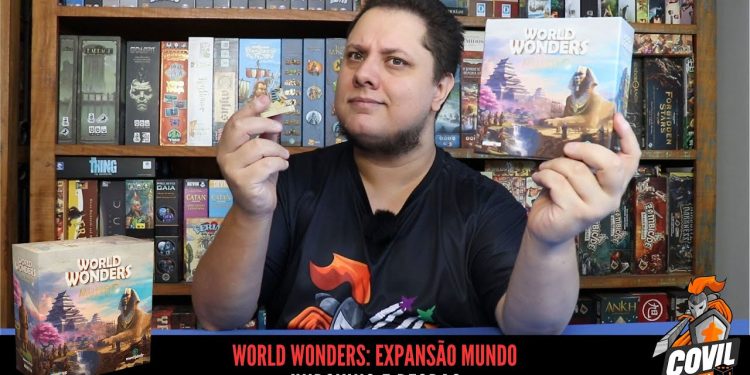 Unboxing e Regras da expansão Mundo do jogo World Wonders
