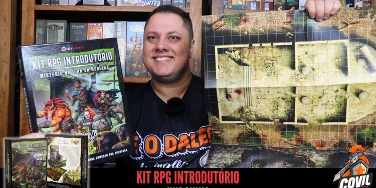 O Que tem na Caixa? Unboxing Kit RPG Introdutório Mistério na Ilha da Neblina (D&D)