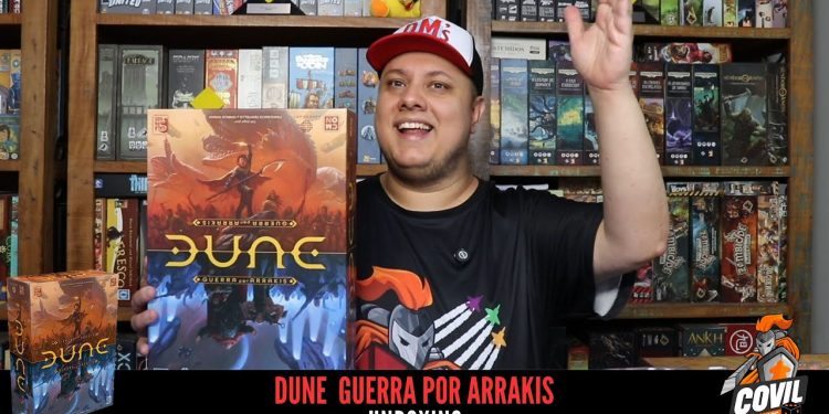 O que tem na Caixa? Unboxing Dune Guerra por Arrakis