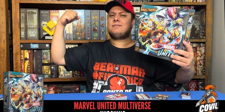 O que tem na Caixa? Unboxing Marvel United Multiverse