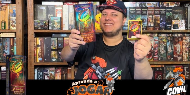 Aprenda a Jogar & Unboxing A Sociedade do Anel O Jogo de Vazas