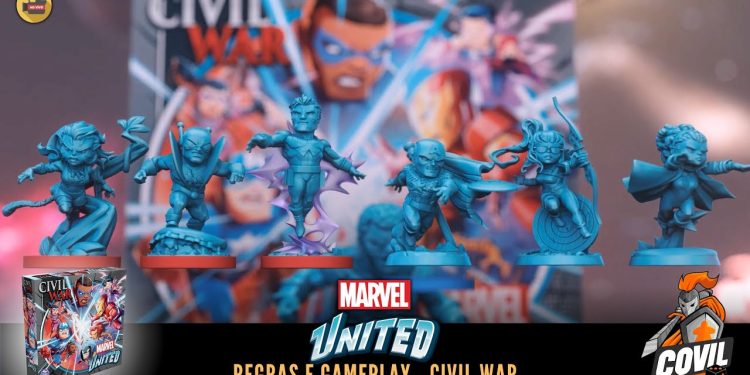 Marvel United Civil War – Regras e Gameplay (Versão Galápagos)
