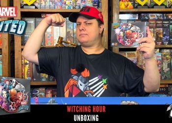 O Que Tem na Caixa?  Unboxing Marvel United Witching Hour