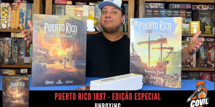 O que tem na Caixa? Unboxing Puerto Rico Edição Especial