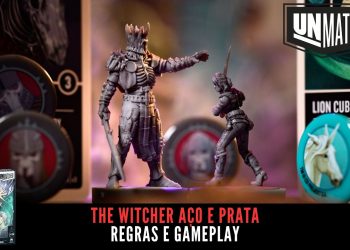 Unmatched The Witcher Aço e Prata –  Regras e Gameplay com Quatro Jogadores