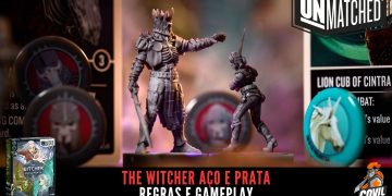 Unmatched The Witcher Aço e Prata –  Regras e Gameplay com Quatro Jogadores