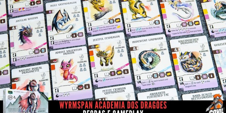 Wyrmspan Academia de Dragões – Regras e Gameplay