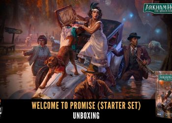 O que tem na Caixa? Unboxing Arkham Horror : RPG Welcome to Promise (Starter Set)
